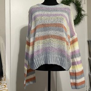 NWOT Wild Fable Cropped Open Knit Sweater | Size XXL
